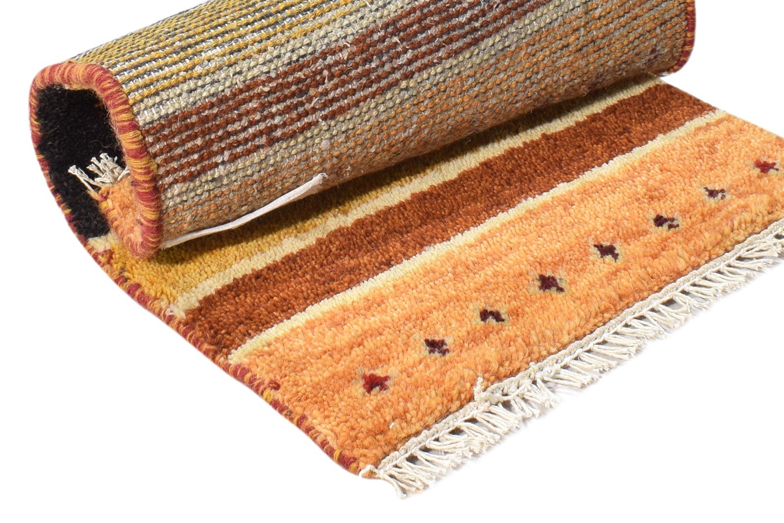 Aggy 1X2 Rug Wool Multi Color Southwestern Hand Knotted American Tribal 7865088639125