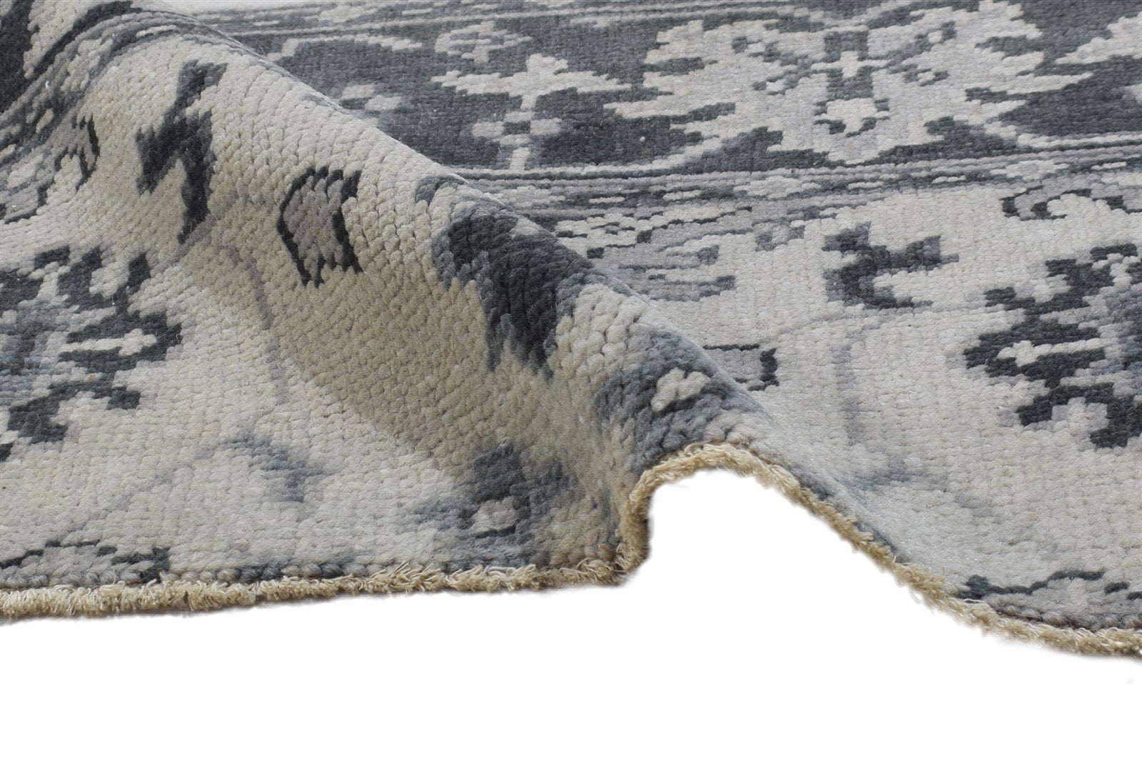 Aime Wool Sand Rug 2' X 2' Persian Hand Knotted Oushak Oriental 7864846581909