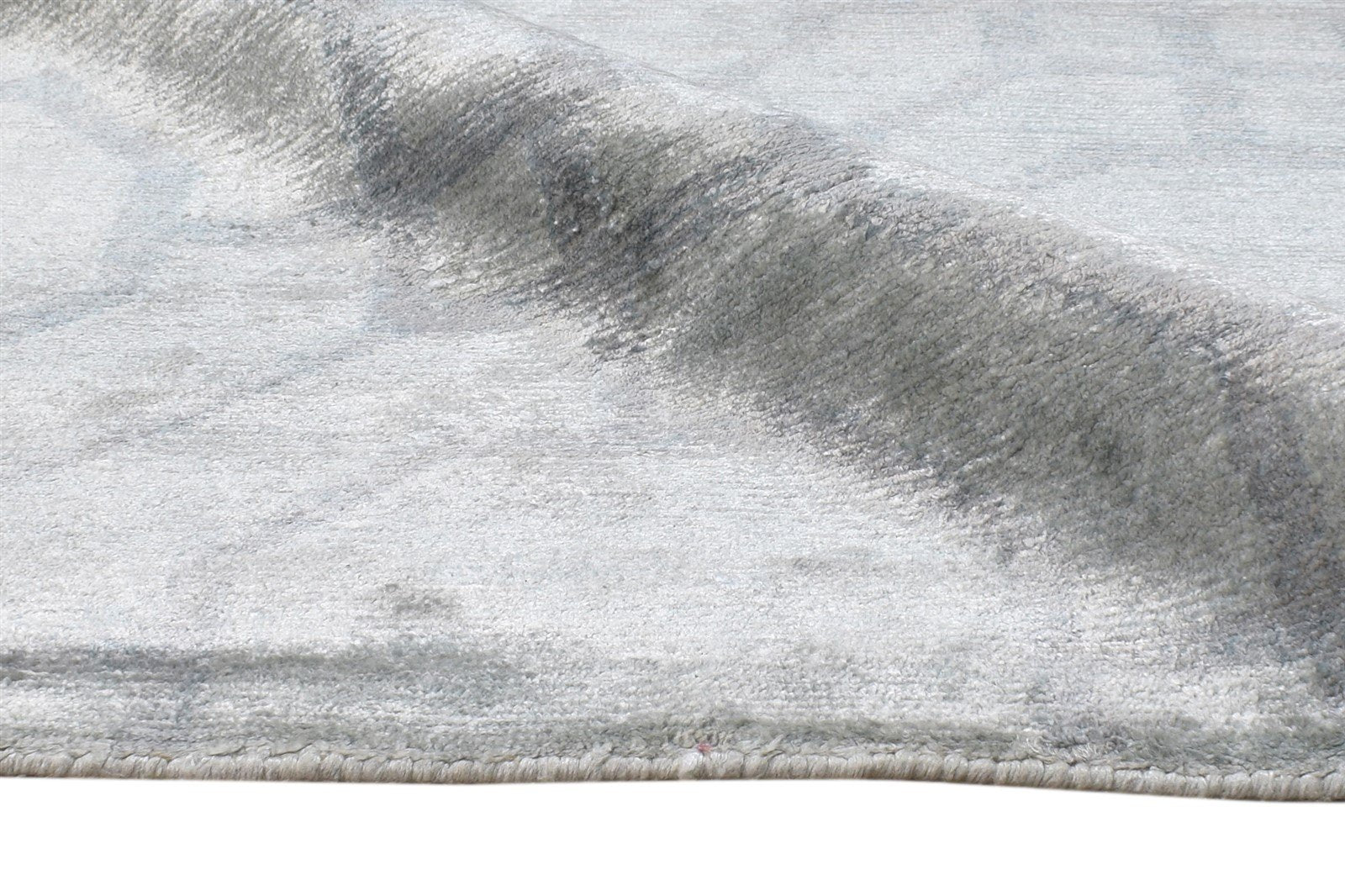 Alayne 6' X 11' Rug Silk Grey Modern Hand Knotted Moroccan Geometric   7865070157973