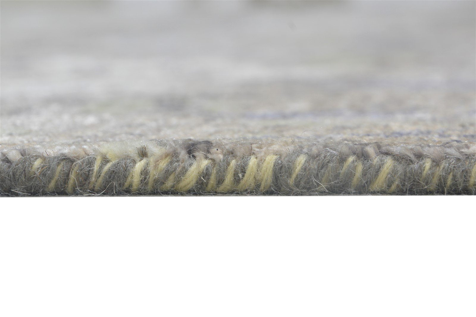 Allina Hand Knotted Brown Wool / Silk Rug 8' X 10' Modern Indian Abstract 7864319377557