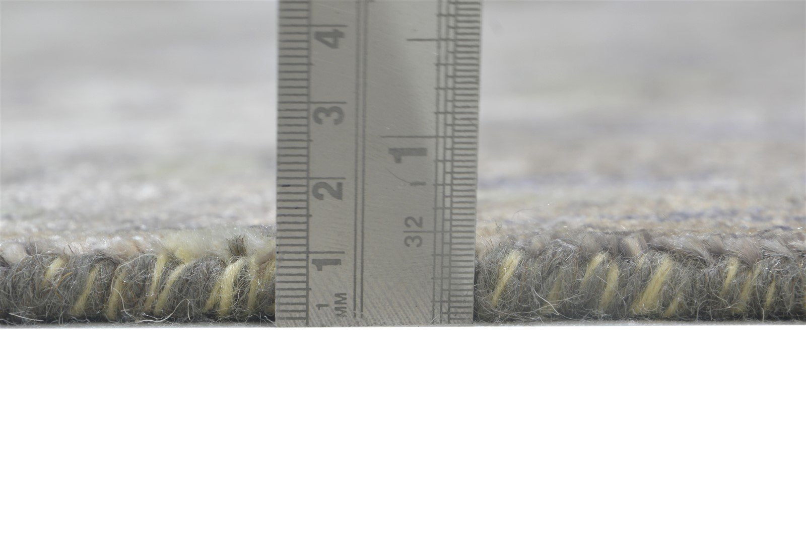 Allina Hand Knotted Brown Wool / Silk Rug 8' X 10' Modern Indian Abstract 7864319377557