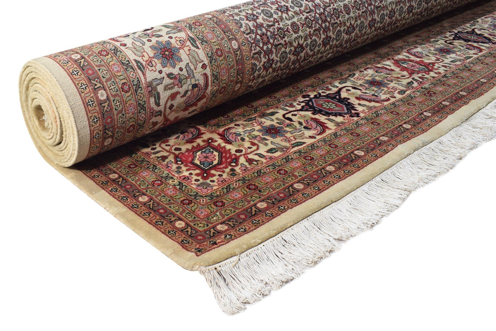 Amelie Wool Cream Rug 10' X 13' Persian Hand Knotted Bijar Oriental 7864642306197