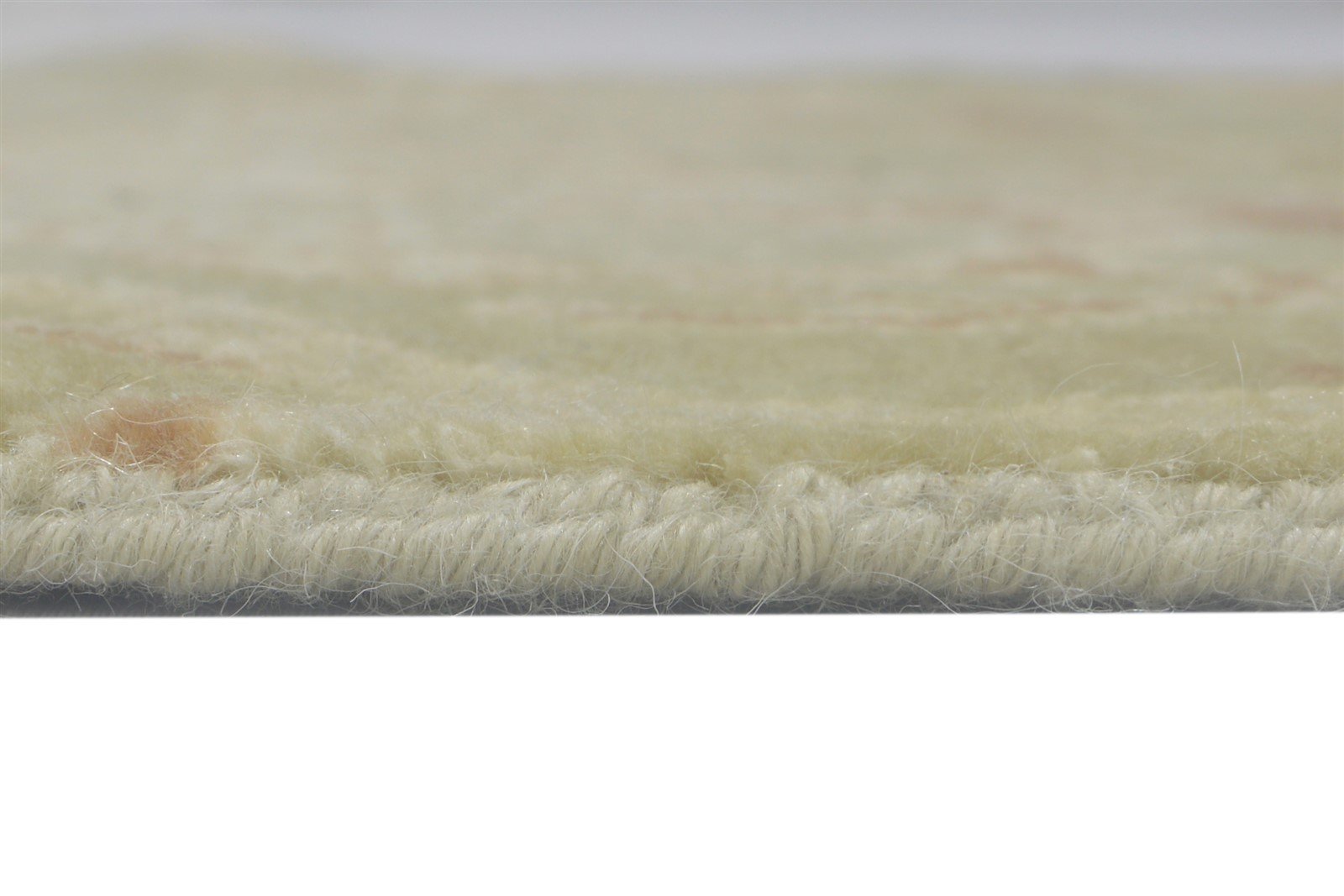 Angela 100% Wool Art Silk Green Rug 3X3 Persian Hand Knotted Oushak Oriental   7864087445653
