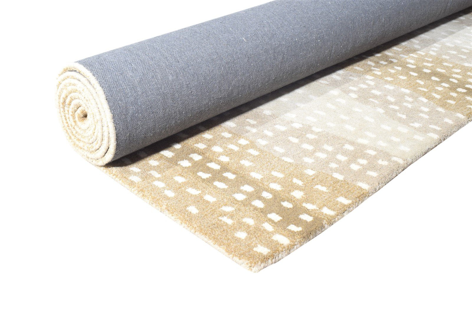 Antelope Rug Handmade Wool Animal Print Beige 8632994758805
