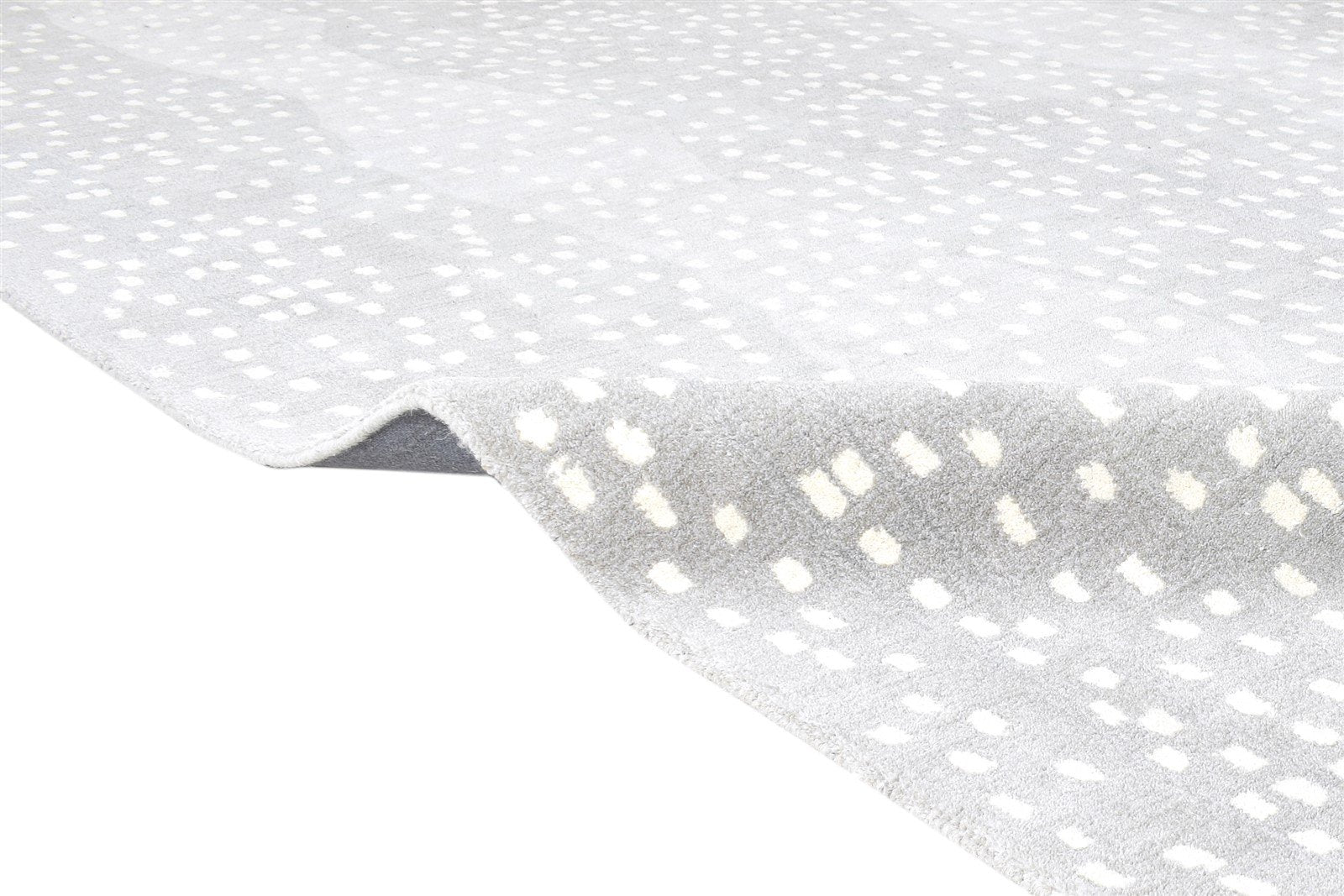 Antelope Rug Handmade Wool Animal Print Gray 8716746817685