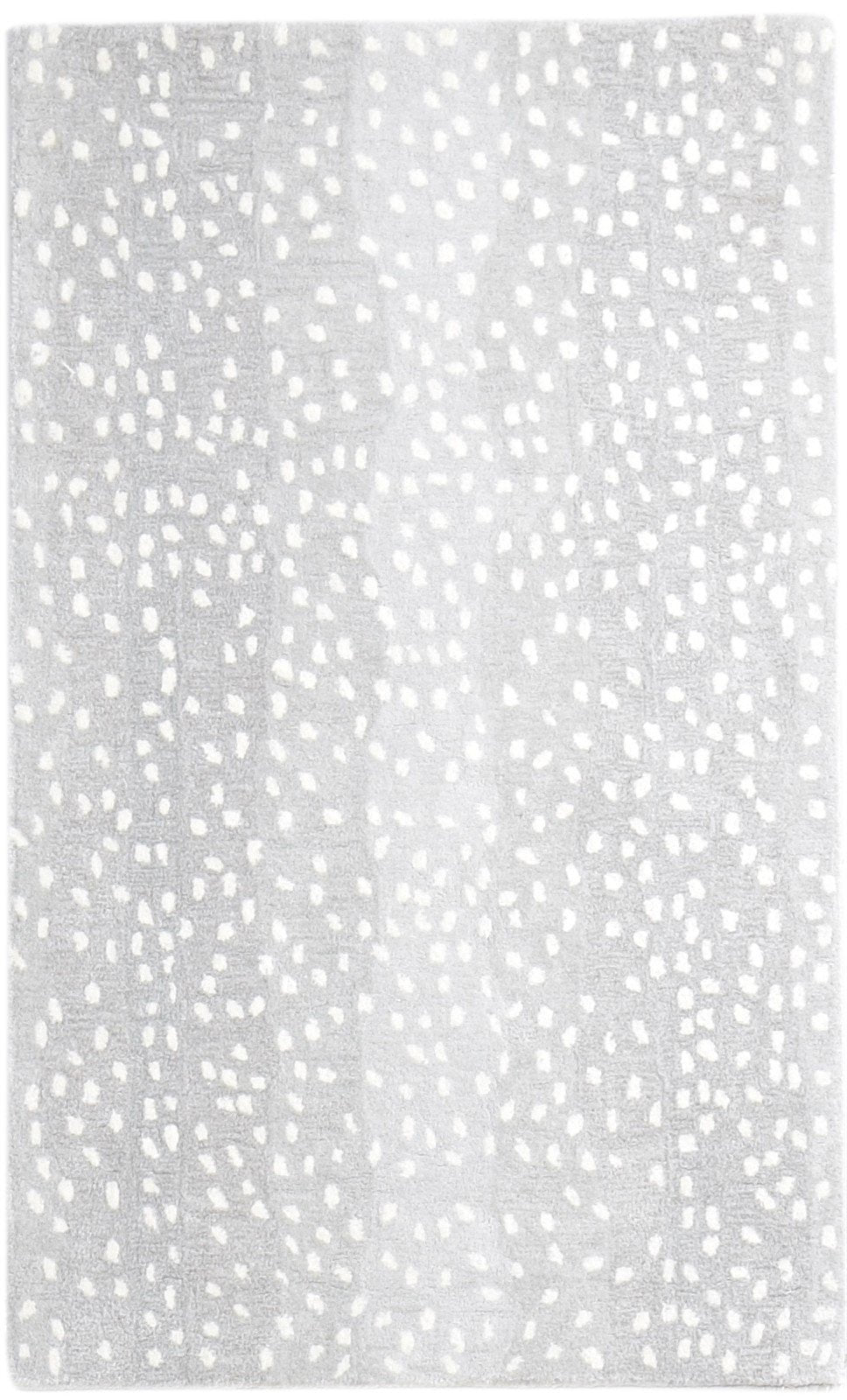 Antelope Rug Handmade Wool Animal Print Gray 8716746817685