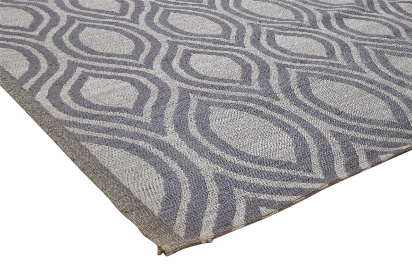 Art Silk Grey Rug 5' X 8' Modern Power Loomed Moroccan Trellis 5'2"X7'11" Carpet 7860700938389