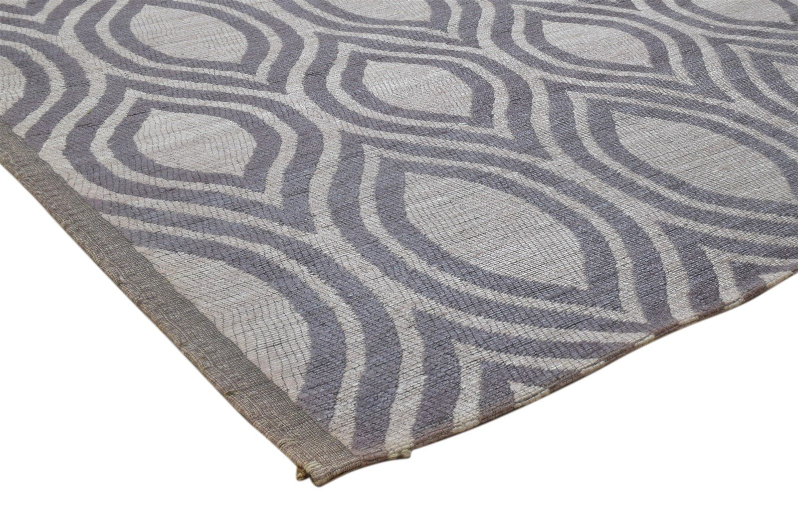Art Silk Grey Rug 5' X 8' Modern Power Loomed Moroccan Trellis 5'2"X7'11" Carpet 7860700938389