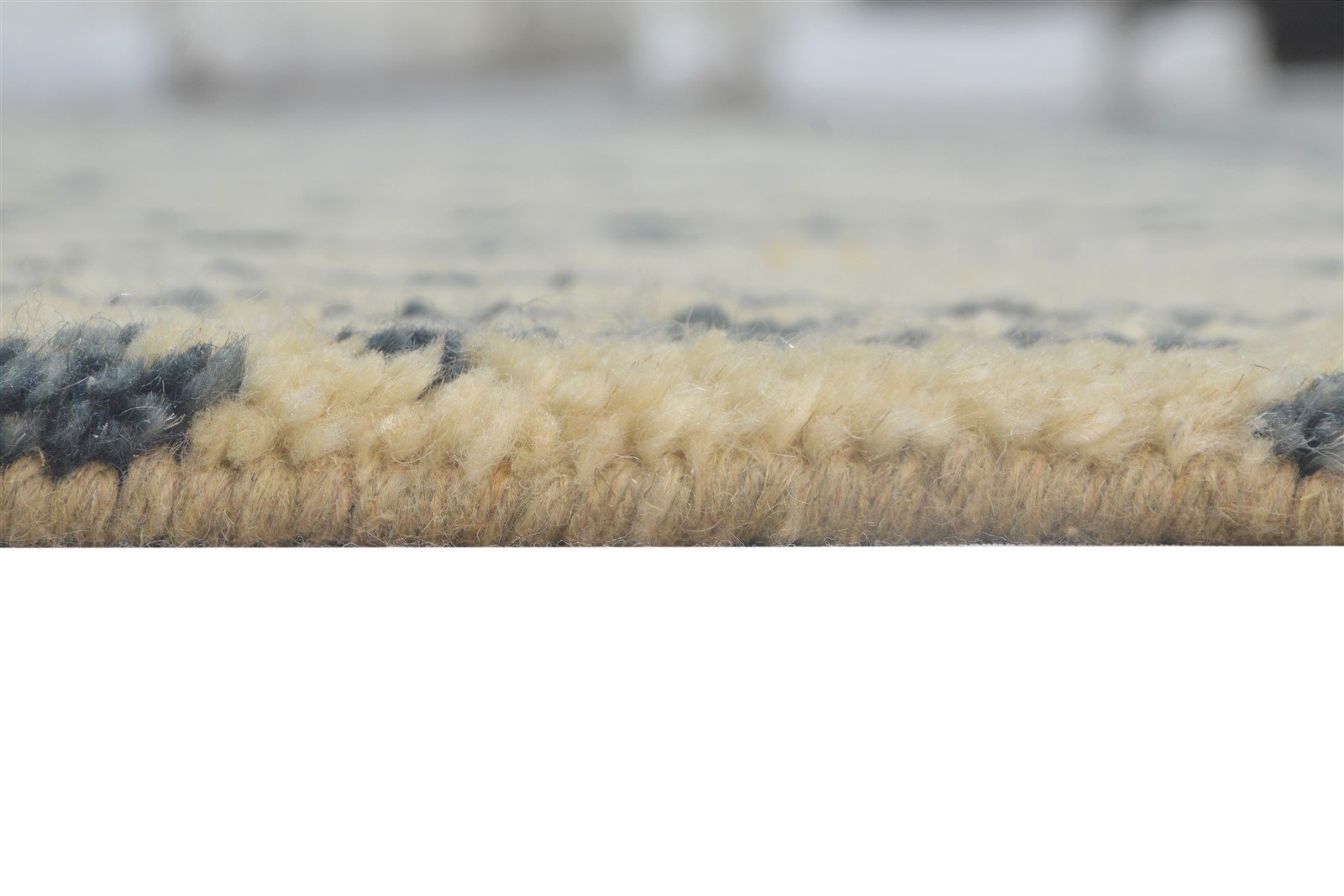 Aubrette Sand Wool Rug 5' X 8' Modern Hand Knotted Moroccan Geometric   7864774721685