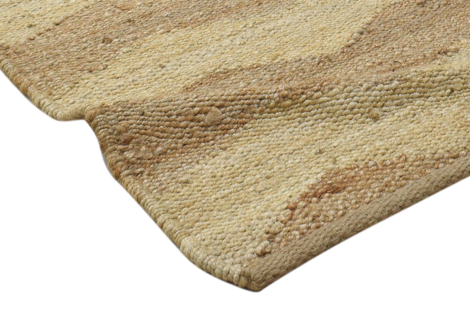 Beige Jute Rug 2' X 3' Modern Hand Knotted French Chevron Small Carpet 7860702511253