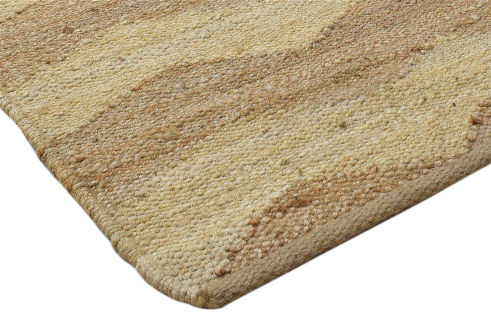 Beige Jute Rug 2' X 3' Modern Hand Knotted French Chevron Small Carpet 7860702511253