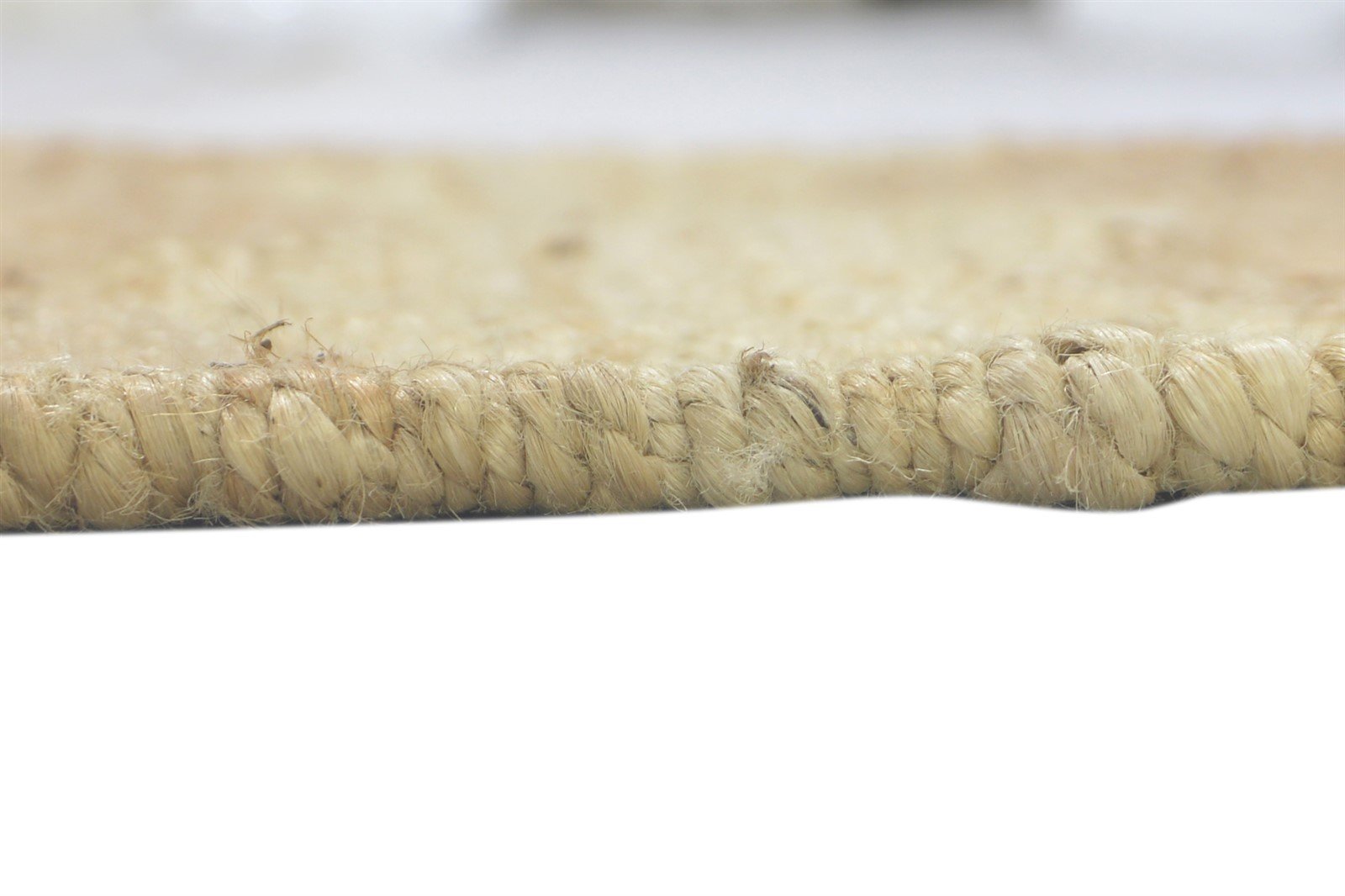 Beige Jute Rug 2' X 3' Modern Hand Knotted French Chevron Small Carpet 7860702511253