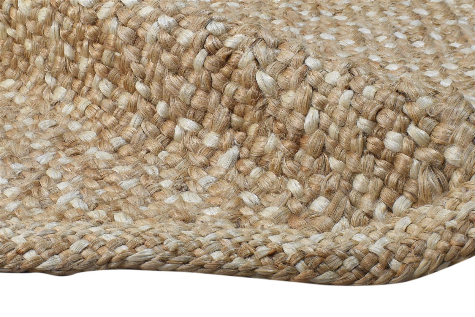 Beige Jute Rug 5' X 8' Modern Hand Woven Scandinavian Solid Room Size Carpet 7864962318485