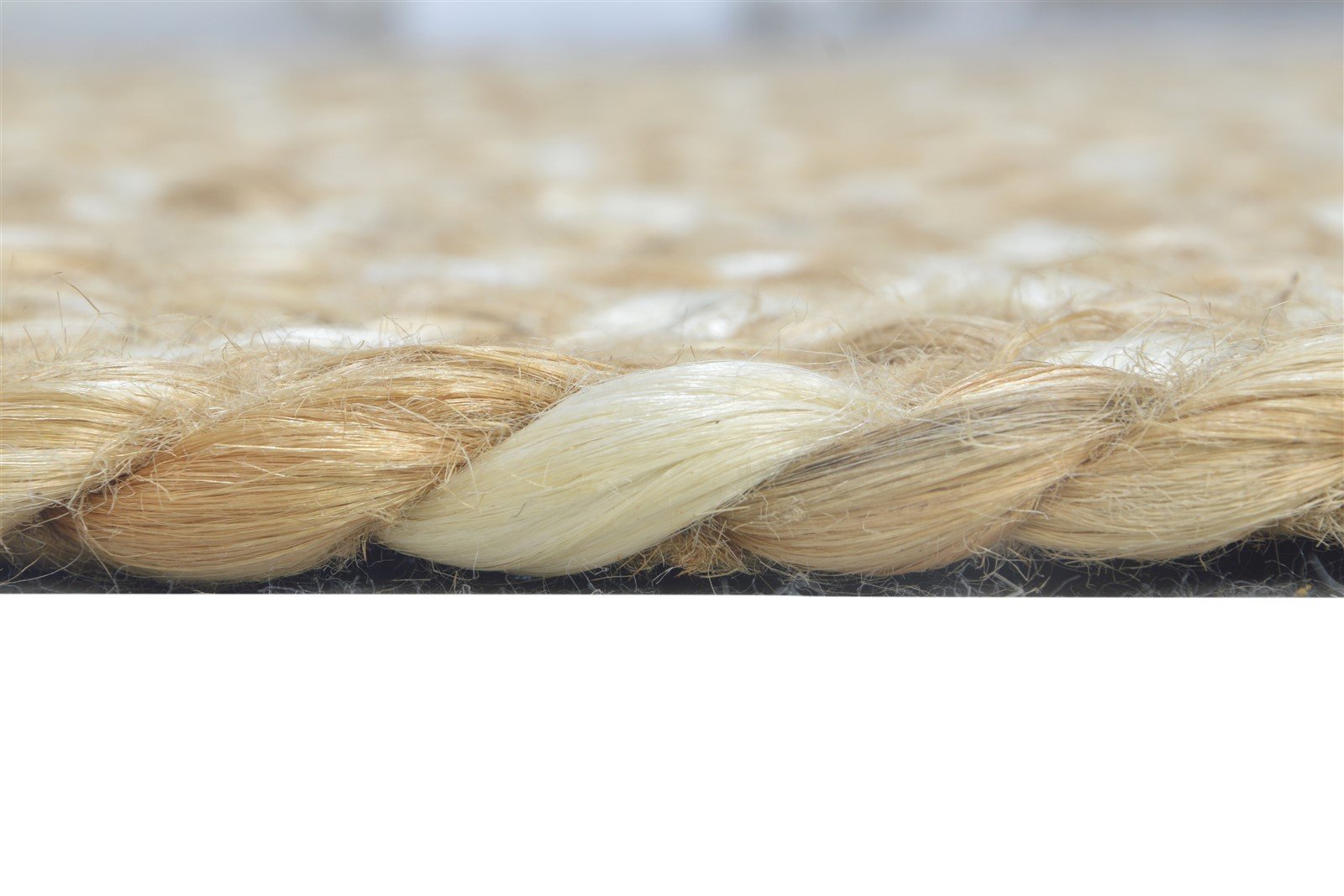 Beige Jute Rug 5' X 8' Modern Hand Woven Scandinavian Solid Room Size Carpet 7864962318485