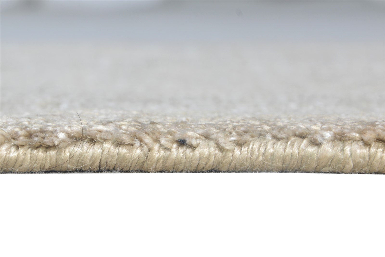 Beige Silk Rug 2' X 3' Modern Handloom Scandinavian Solid Small Carpet 7865138675861