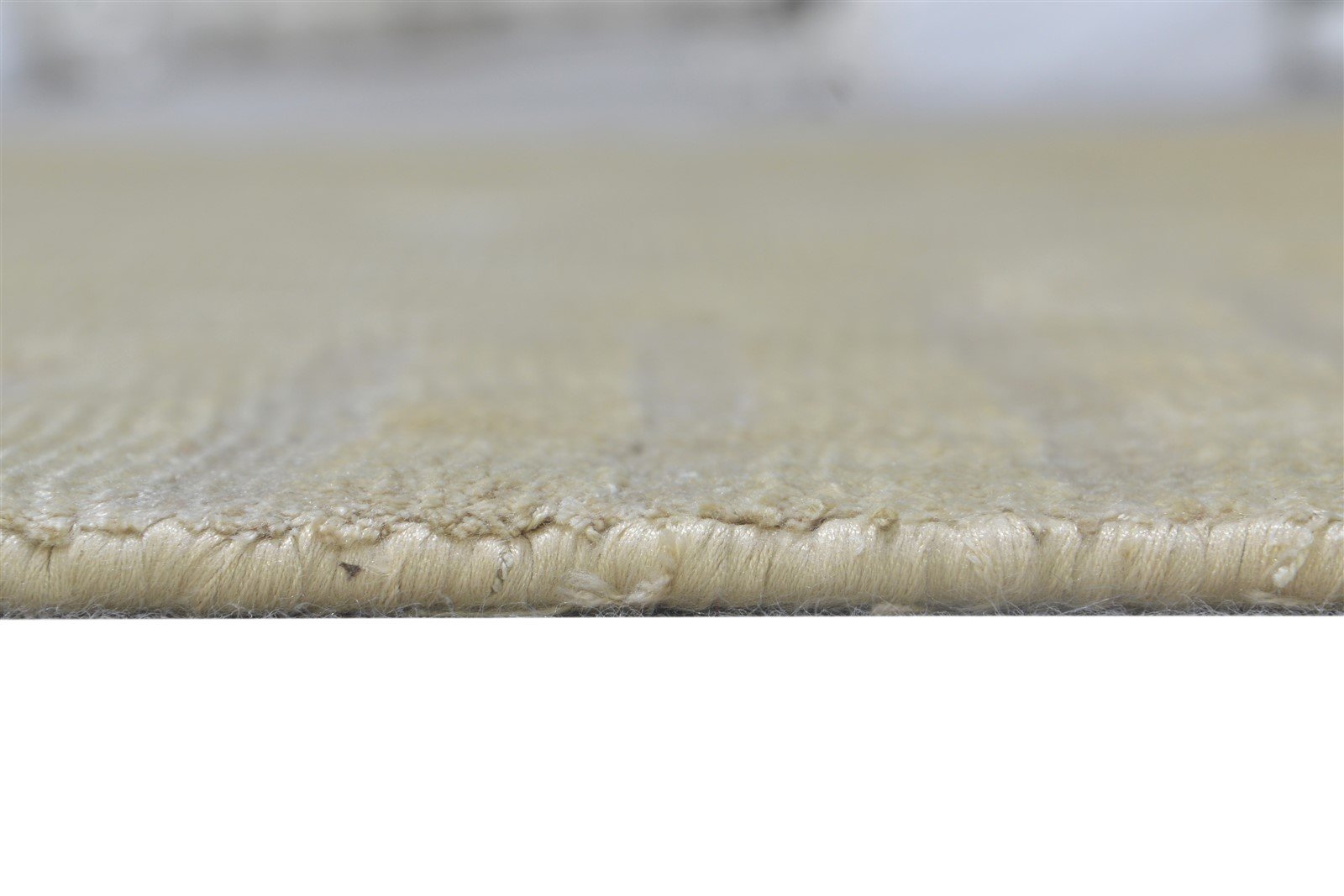 Beige Silk Rug 5' X 7' Modern Handloom Scandinavian Geometric Room Size Carpet 7865107349653