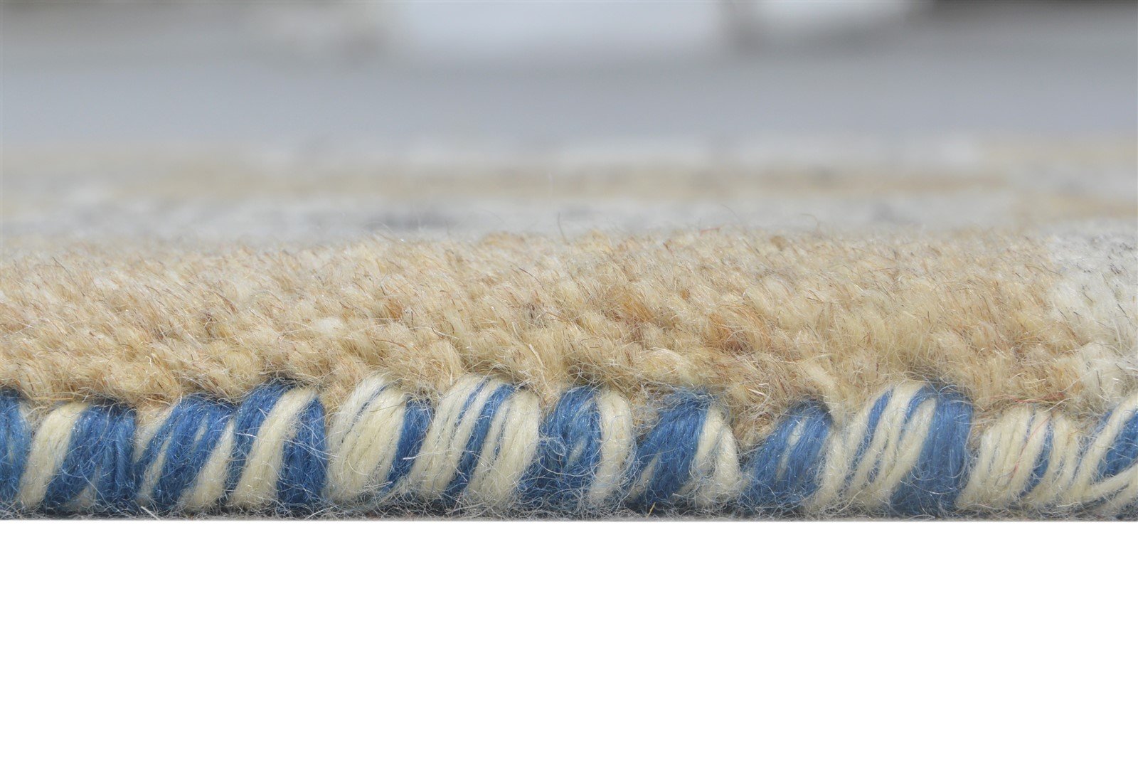 Beige Wool Rug 2' X 2' Southwestern Hand Knotted Gabbeh Tribal Small Carpet 7865103712405
