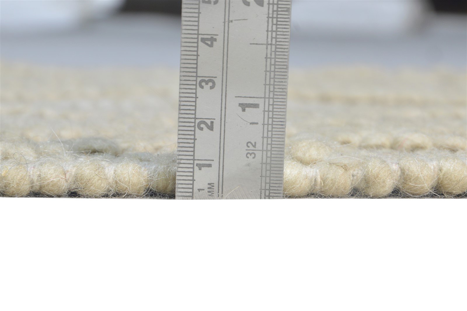 Beige Wool Rug 2' X 3' Modern Hand-Hooked Moroccan Modern Small Carpet 7865137430677