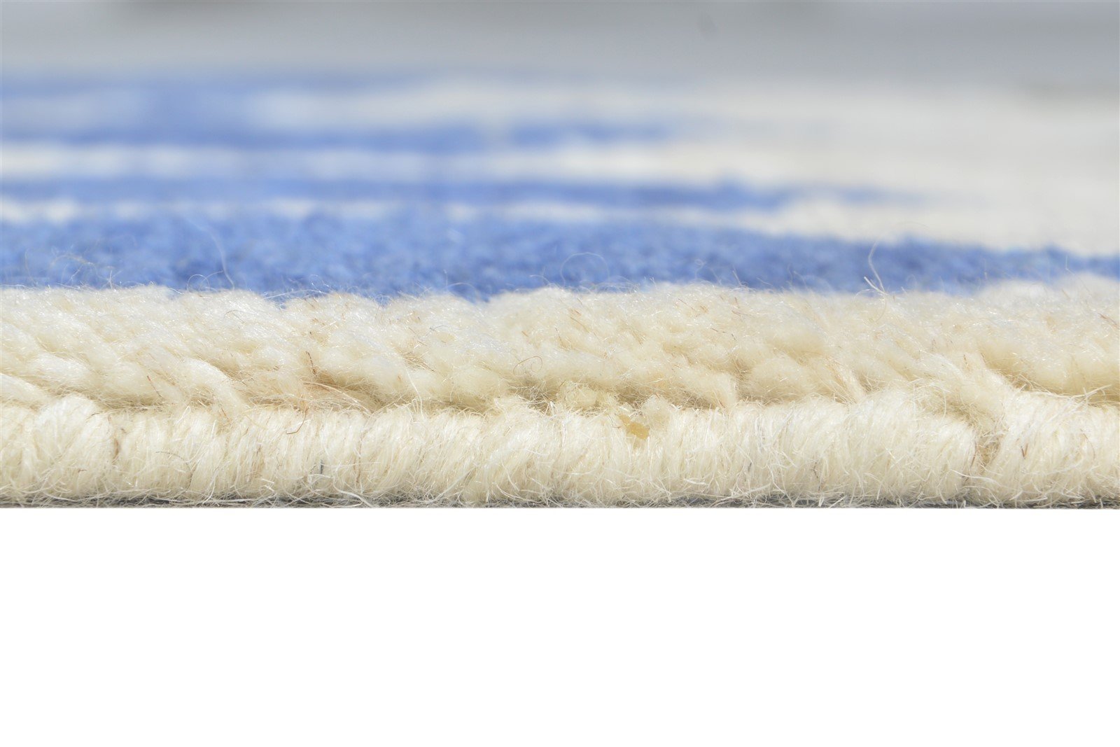 Beige Wool Rug 2' X 3' Modern Hand Knotted Moroccan Abstract Small Carpet 7865123111061