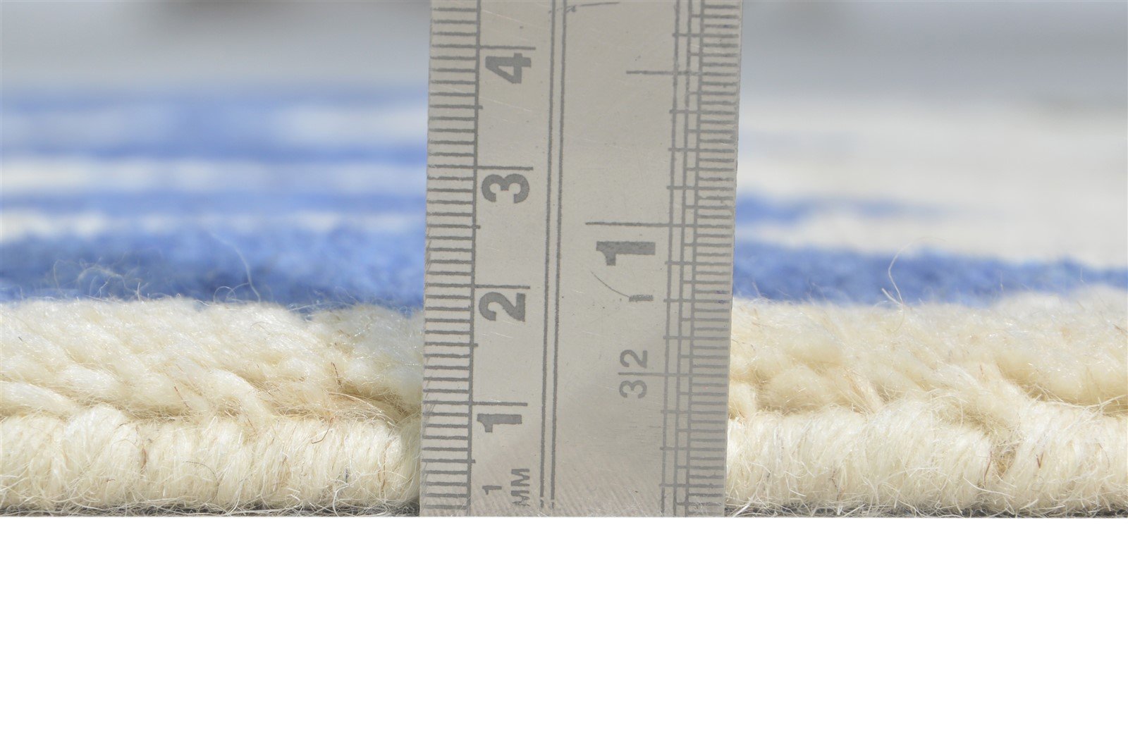 Beige Wool Rug 2' X 3' Modern Hand Knotted Moroccan Abstract Small Carpet 7865123111061