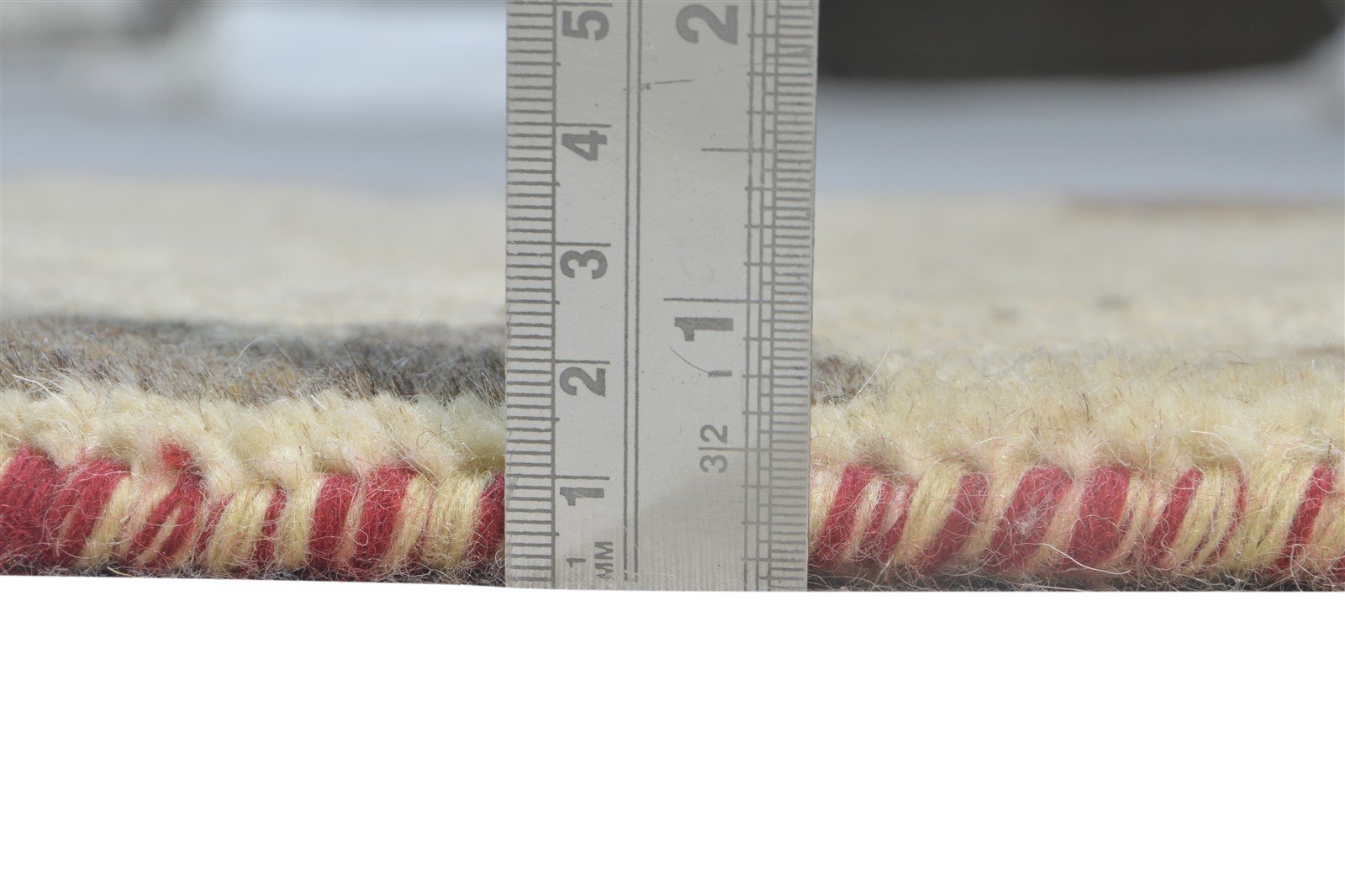 Beige Wool Rug 2' X 3' Southwestern Hand Knotted Gabbeh Tribal Small Carpet 7865102336149