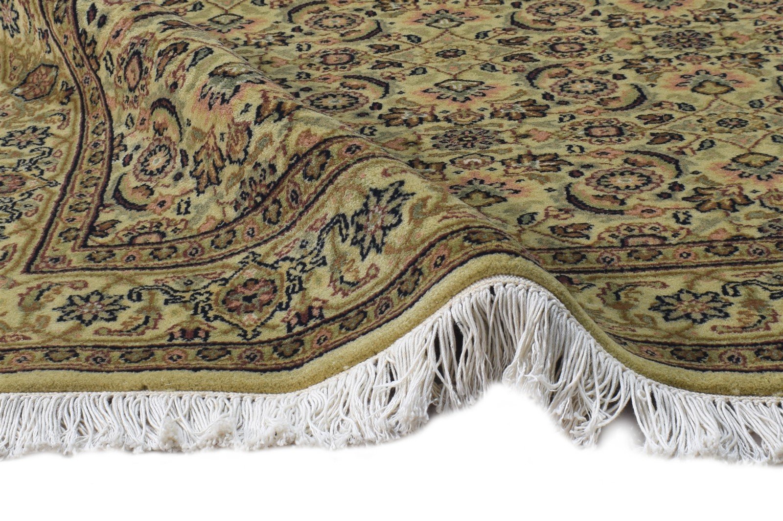 Beige Wool Rug 3' X 5' Persian Hand Knotted Bijar Oriental Room Size Carpet 7864667635861