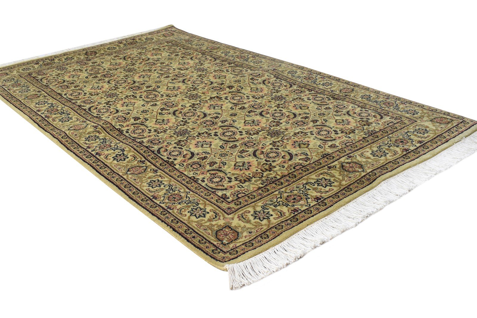 Beige Wool Rug 3' X 5' Persian Hand Knotted Bijar Oriental Room Size Carpet 7864667635861