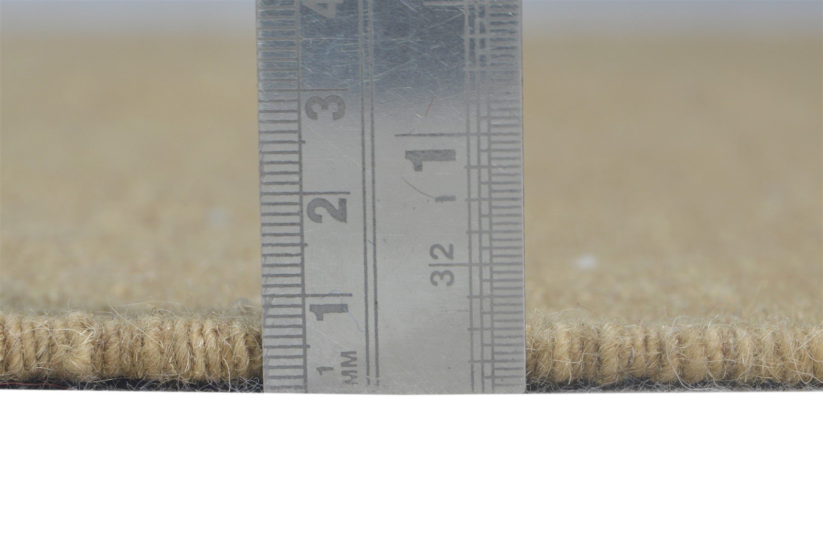 Beige Wool Rug 4' X 6' Modern Dhurrie Scandinavian Solid Room Size Carpet 7865142608021