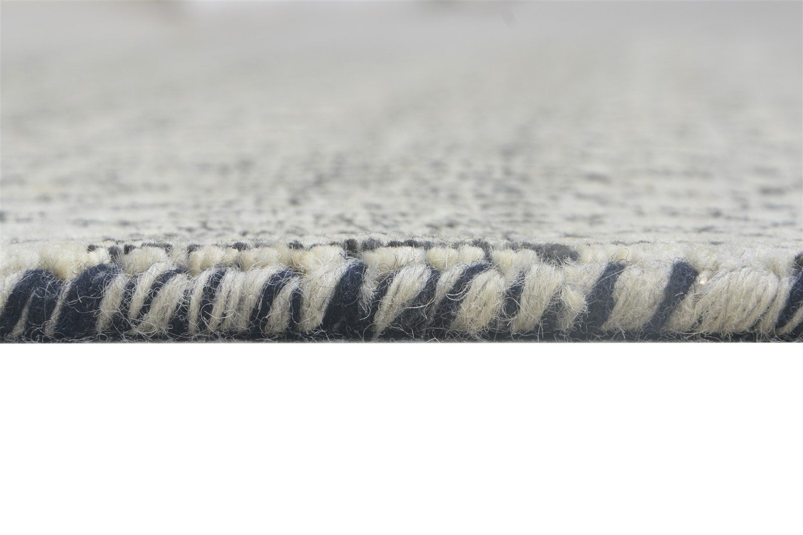 Beige Wool Rug 4' X 6' Modern Hand Knotted Moroccan Trellis Room Size Carpet 7864982995093