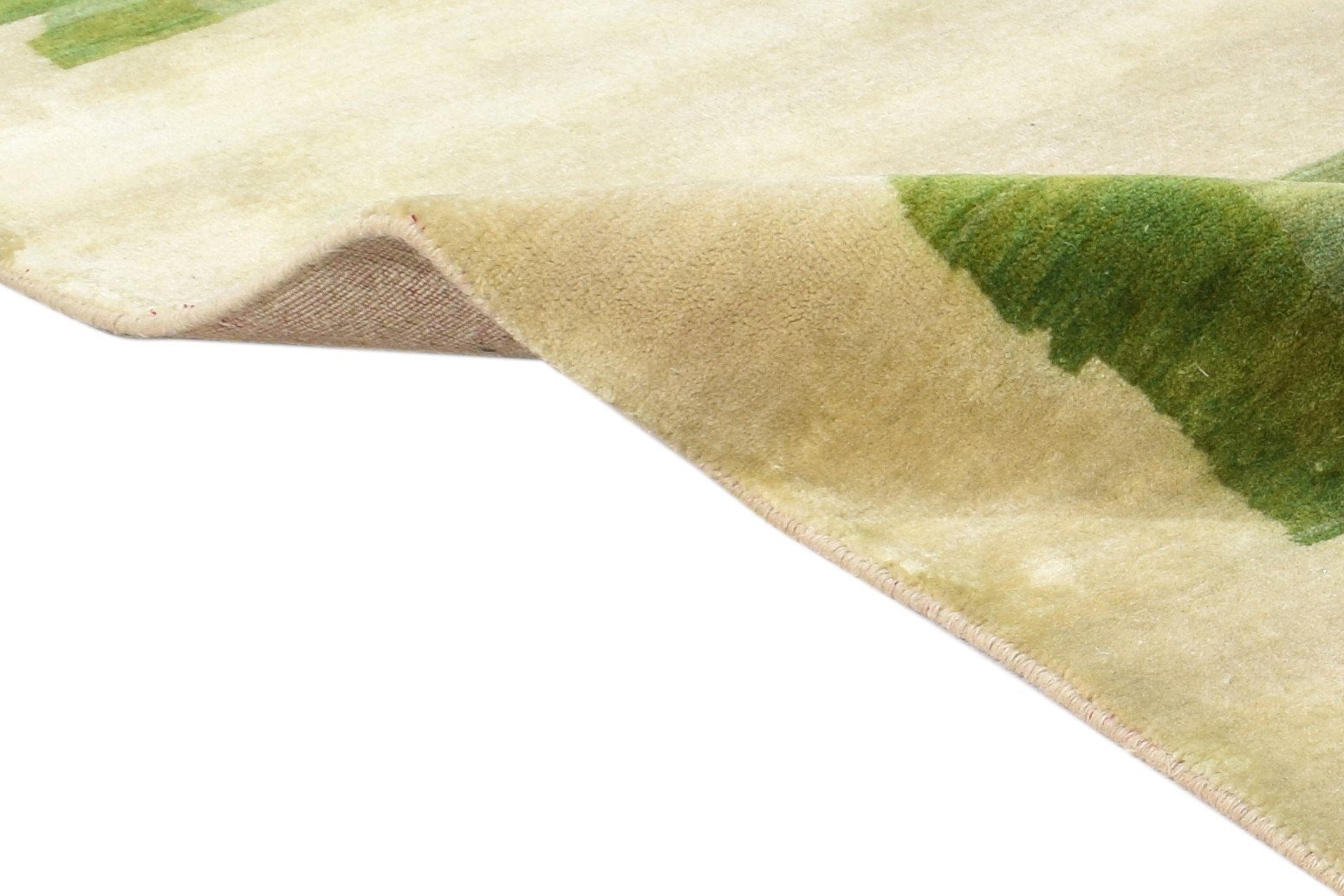 Beige Wool Rug 4X6 Modern Hand Knotted Scandinavian Abstract Room Size Carpet 7864952520853