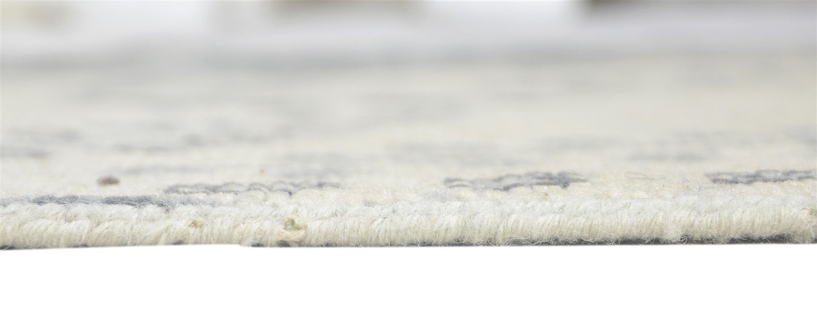 Beige Wool Rug 4X6 Persian Hand Knotted Sarouk-Indian Oriental Room Size Carpet 7860681310357
