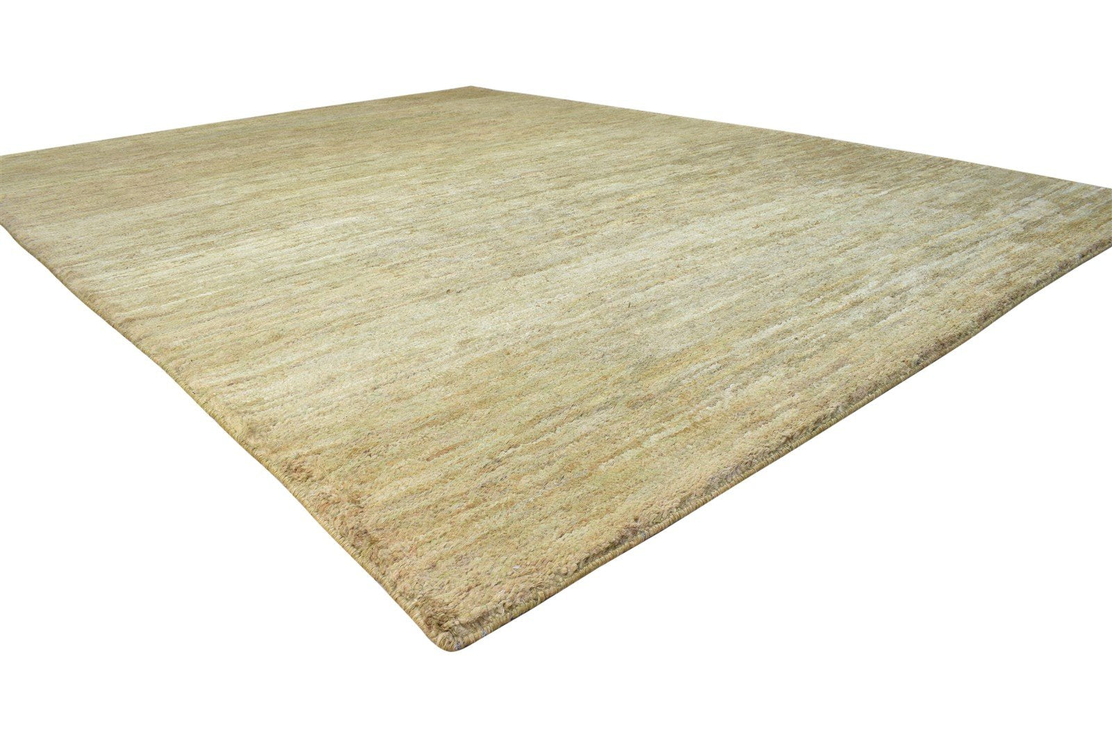 Beige Wool Rug 5' X 11' Modern Hand Woven Scandinavian Solid Room Size Carpet 7864786976917