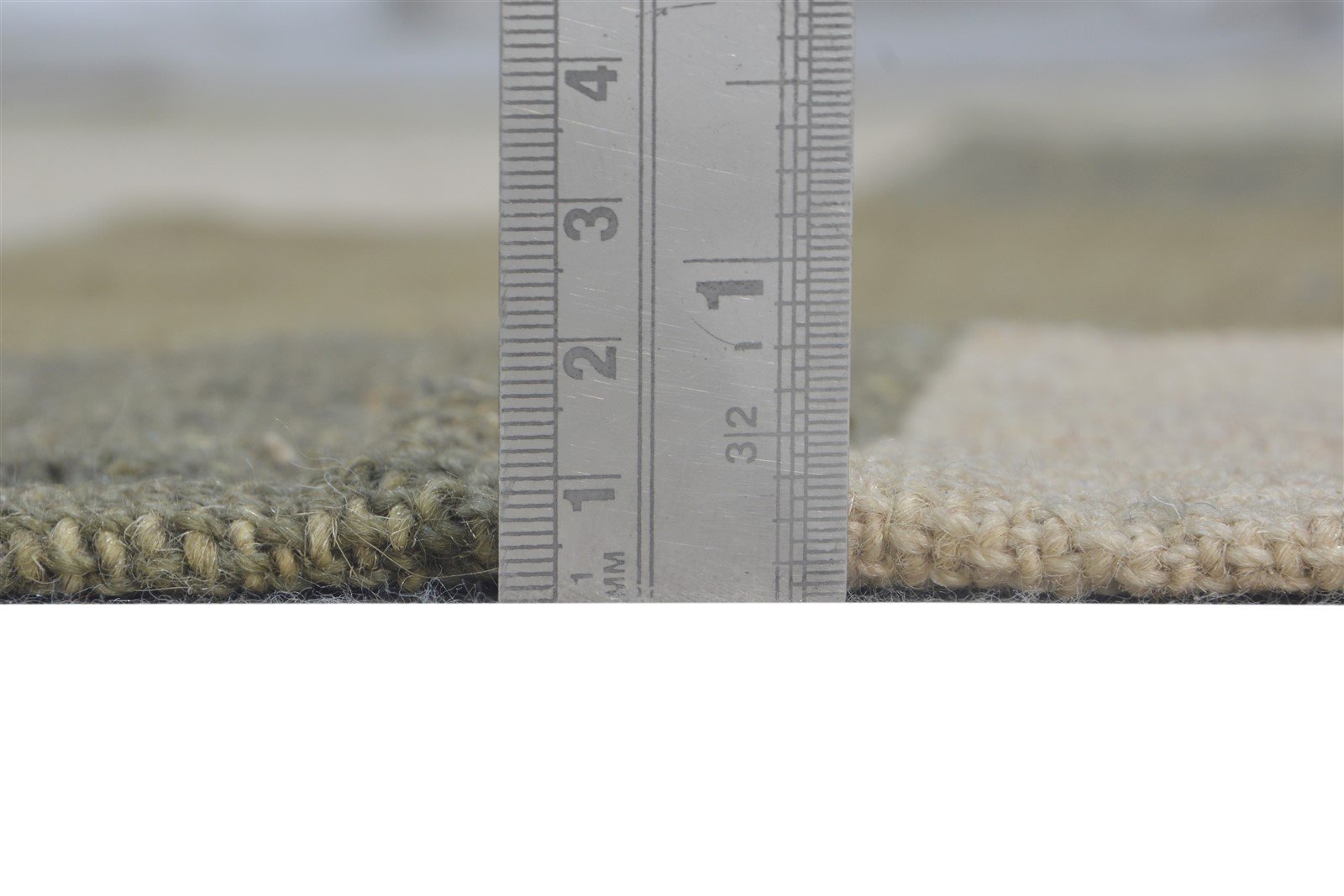 Beige Wool Rug 5' X 6' Modern Dhurrie Scandinavian Geometric Room Size Carpet 7864674484373