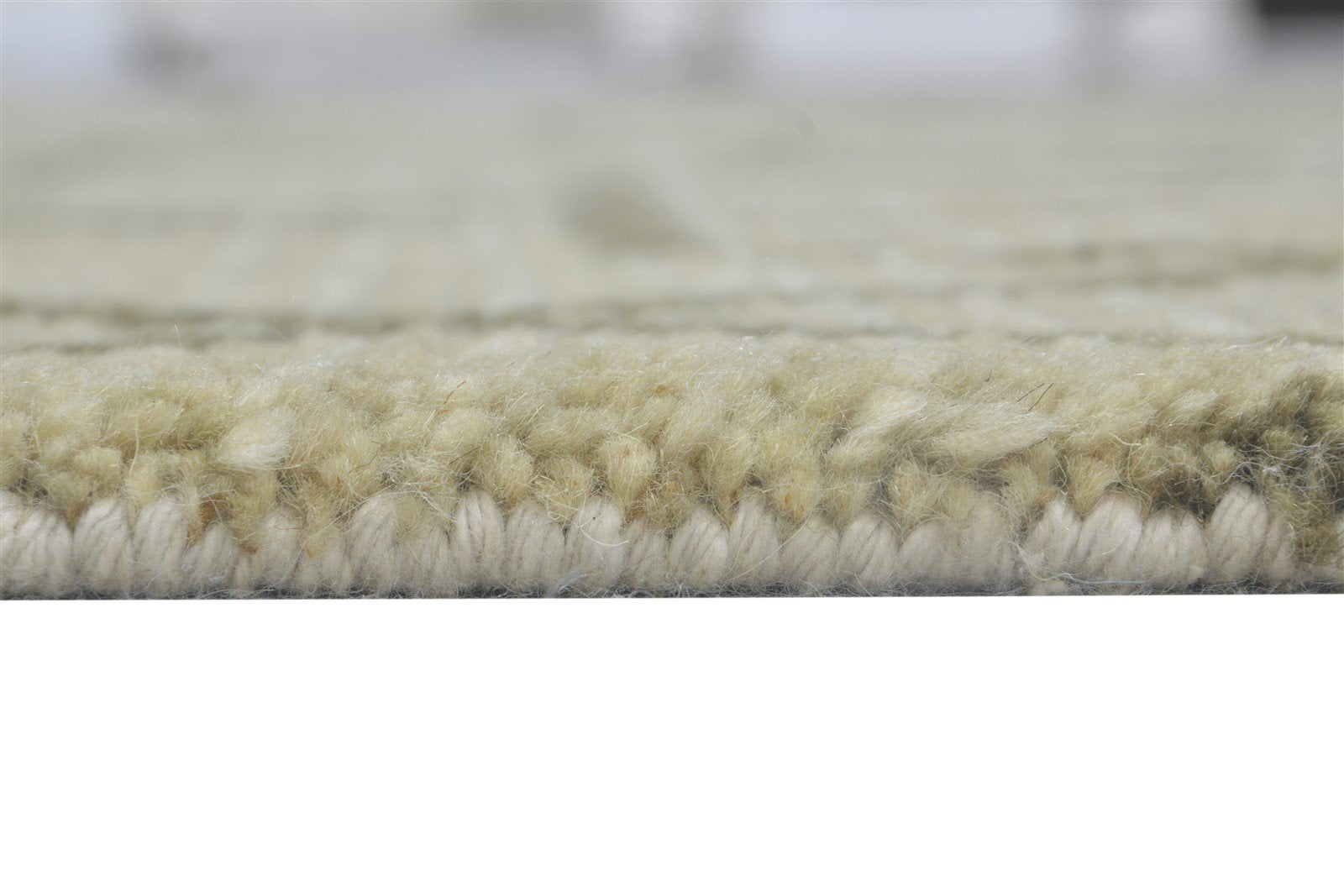Beige Wool Rug 5' X 8' Modern Hand Knotted Moroccan Geometric Room Size Carpet 7864512741525