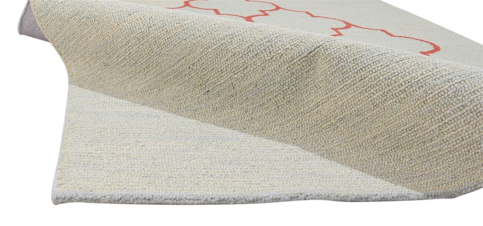 Beige Wool Rug 5' X 8' Modern Hand Tufted Moroccan Trellis Room Size Carpet 7860687831189