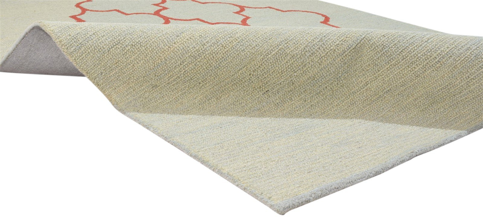 Beige Wool Rug 5' X 8' Modern Hand Tufted Moroccan Trellis Room Size Carpet 7860687831189