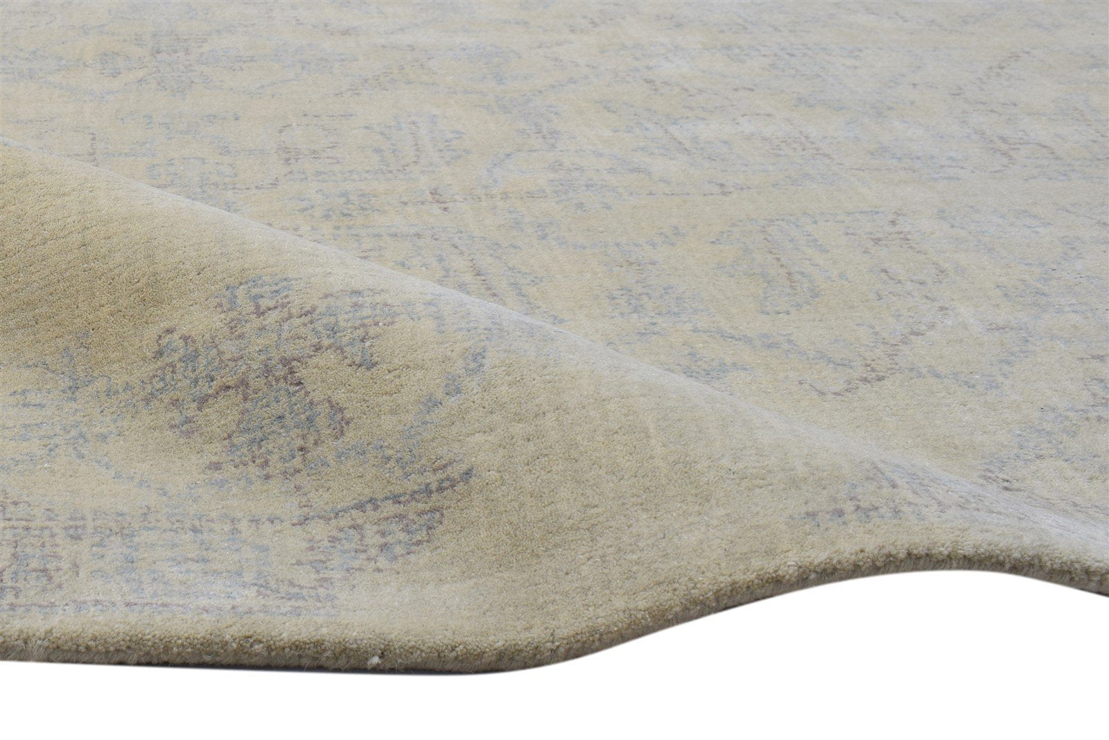 Beige Wool Rug 5' X 8' Modern Hand Tufted Oushak Floral Room Size Carpet 7864092819605