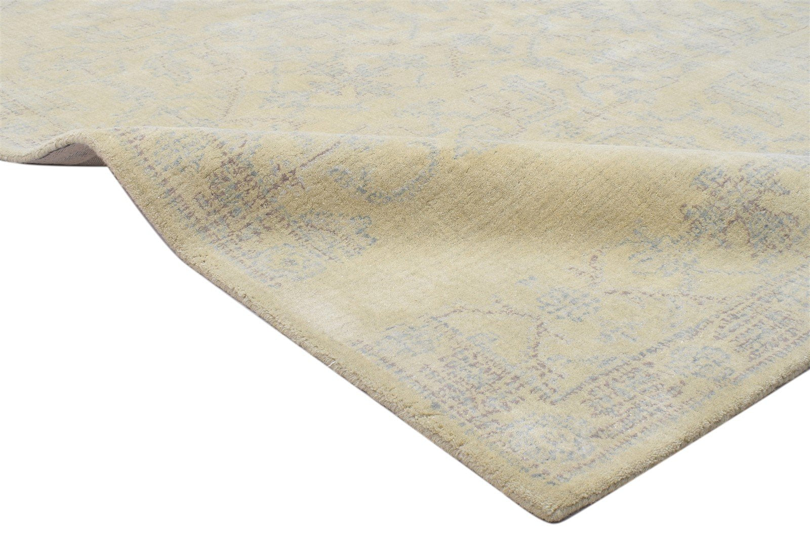 Beige Wool Rug 5' X 8' Modern Hand Tufted Oushak Floral Room Size Carpet 7864092819605