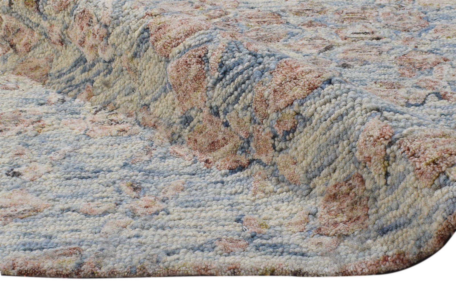 Beige Wool Rug 6' X 9' Modern Hand Tufted French Abstract Room Size Carpet 7864816795797