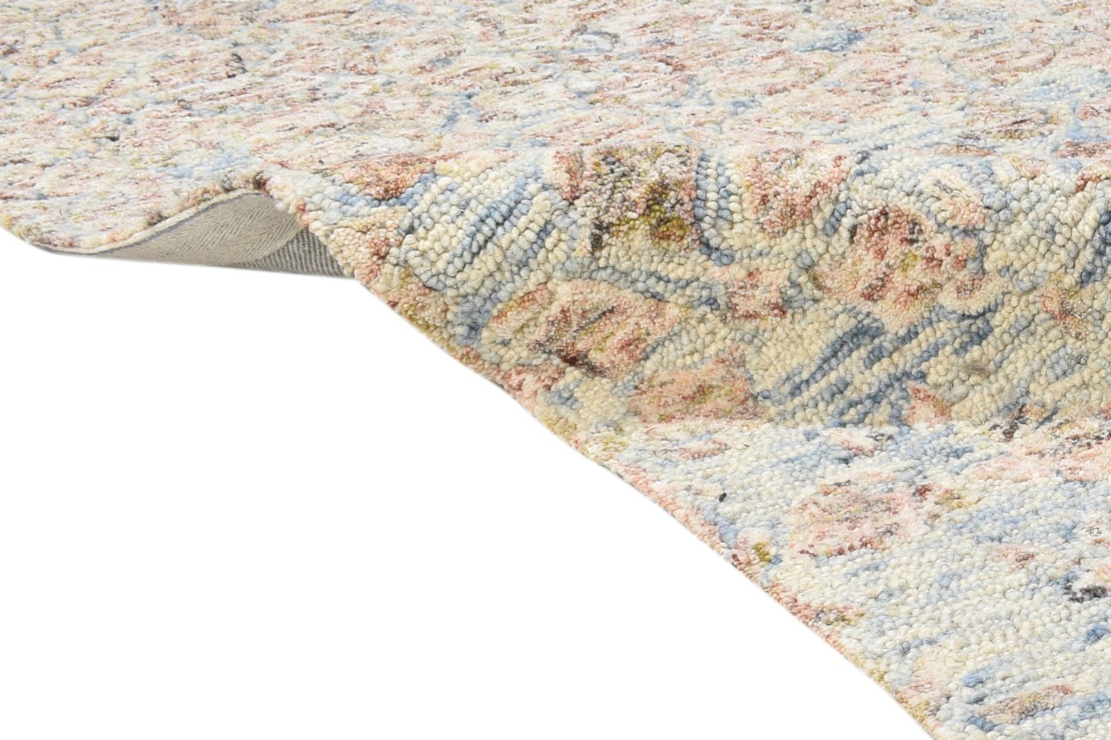 Beige Wool Rug 6' X 9' Modern Hand Tufted French Abstract Room Size Carpet 7864816795797