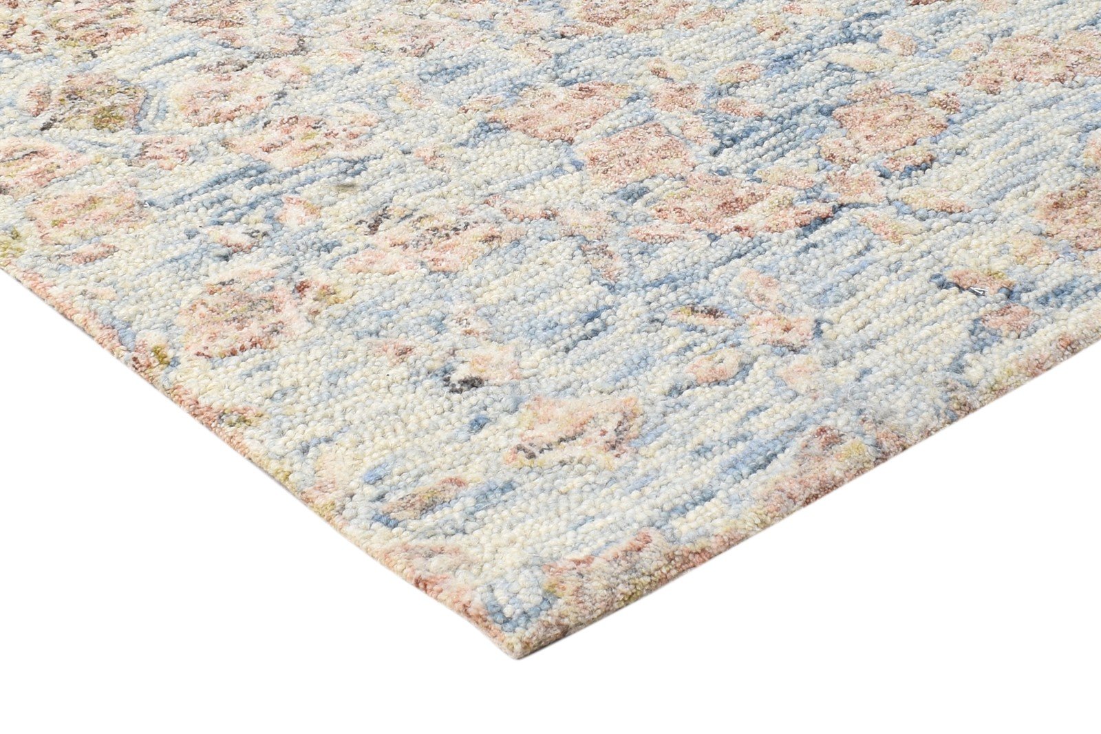 Beige Wool Rug 6' X 9' Modern Hand Tufted French Abstract Room Size Carpet 7864816795797