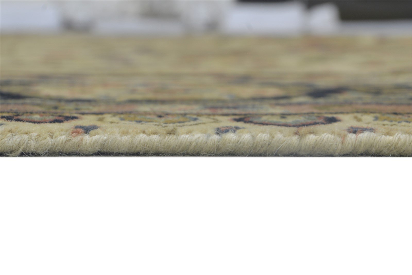 Beige Wool Rug 9' X 12' Persian Hand Knotted Bijar Oriental Large Carpet 7864173166741