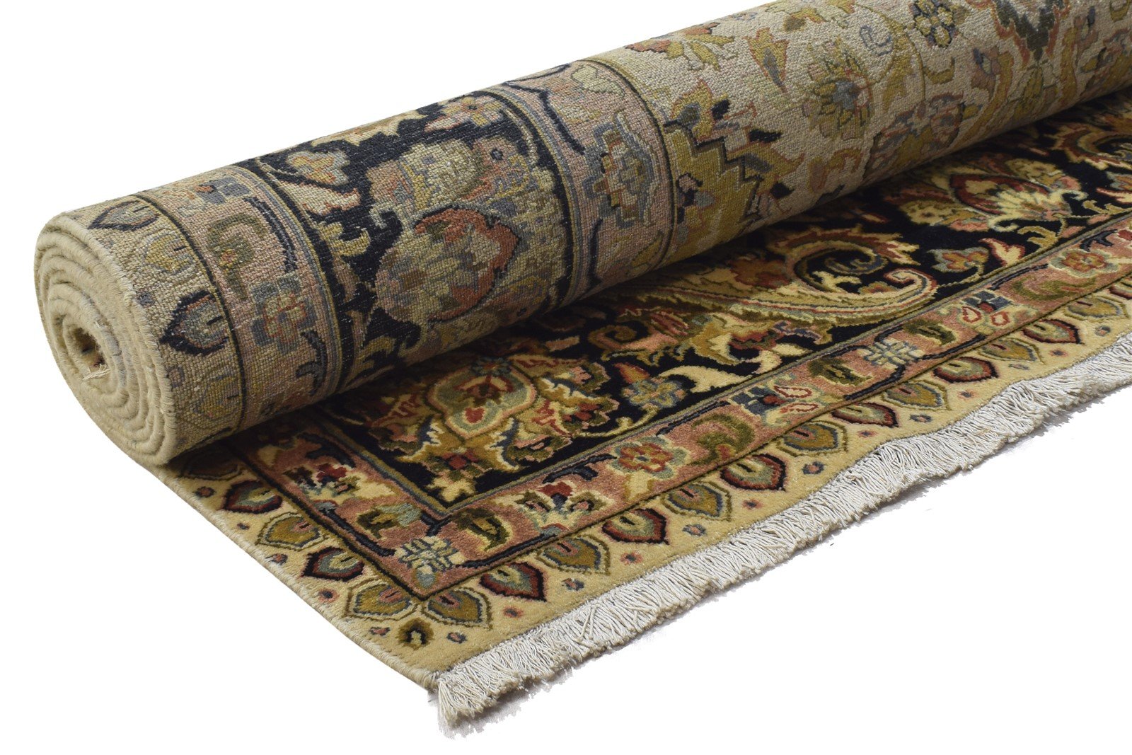 Beige Wool Rug 9' X 12' Persian Hand Knotted Bijar Oriental Large Carpet 7864173166741
