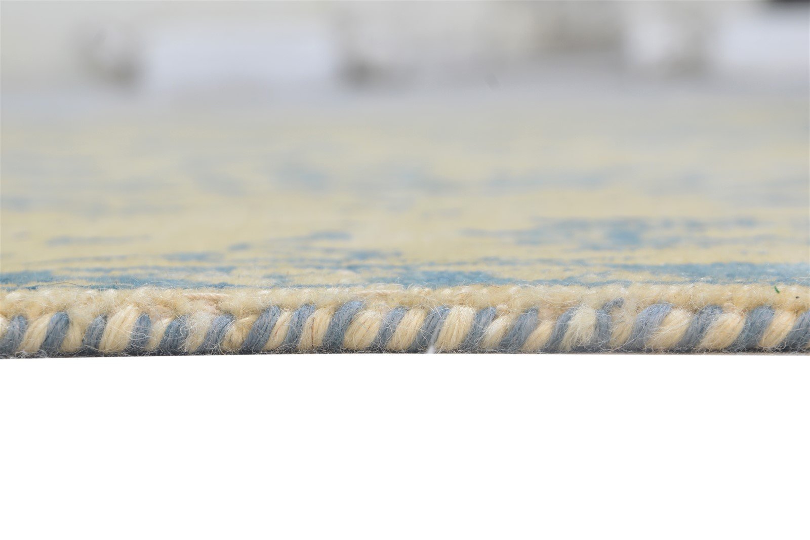 Beige Wool / Silk Rug 5X8 Modern Hand Knotted French Floral Room Size Carpet 7864312955029