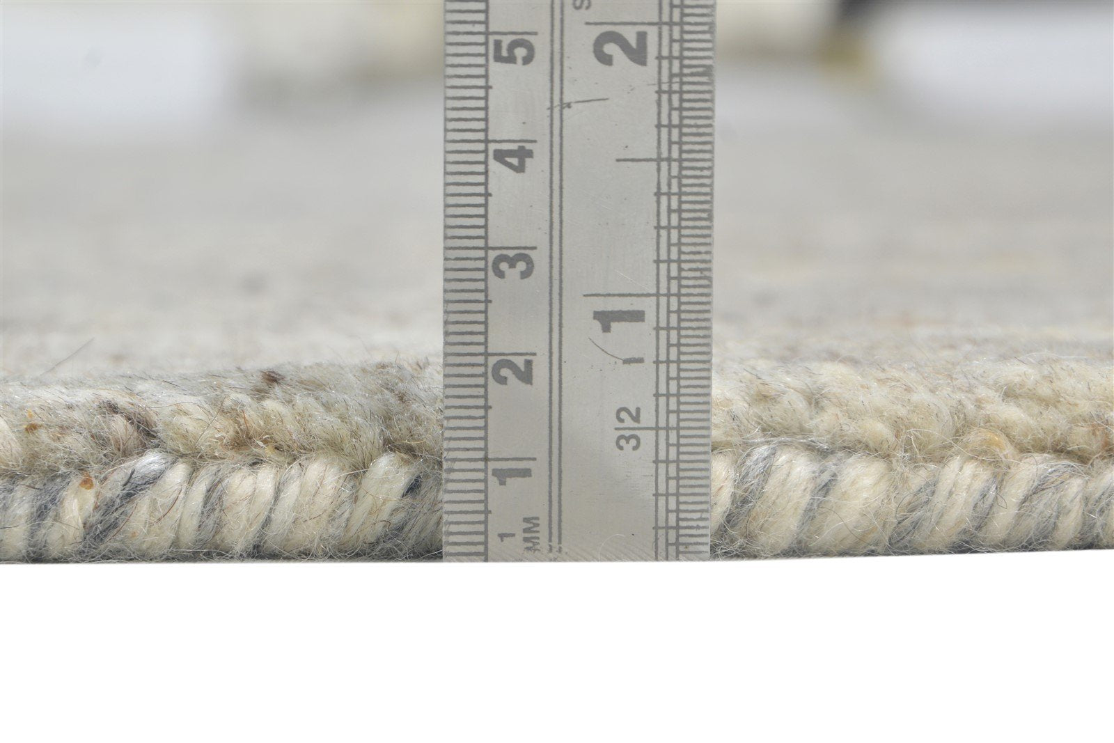 Beige Wool / Silk Rug 6X9 Modern Hand Knotted Moroccan Diamond Room Size Carpet 7864102191253