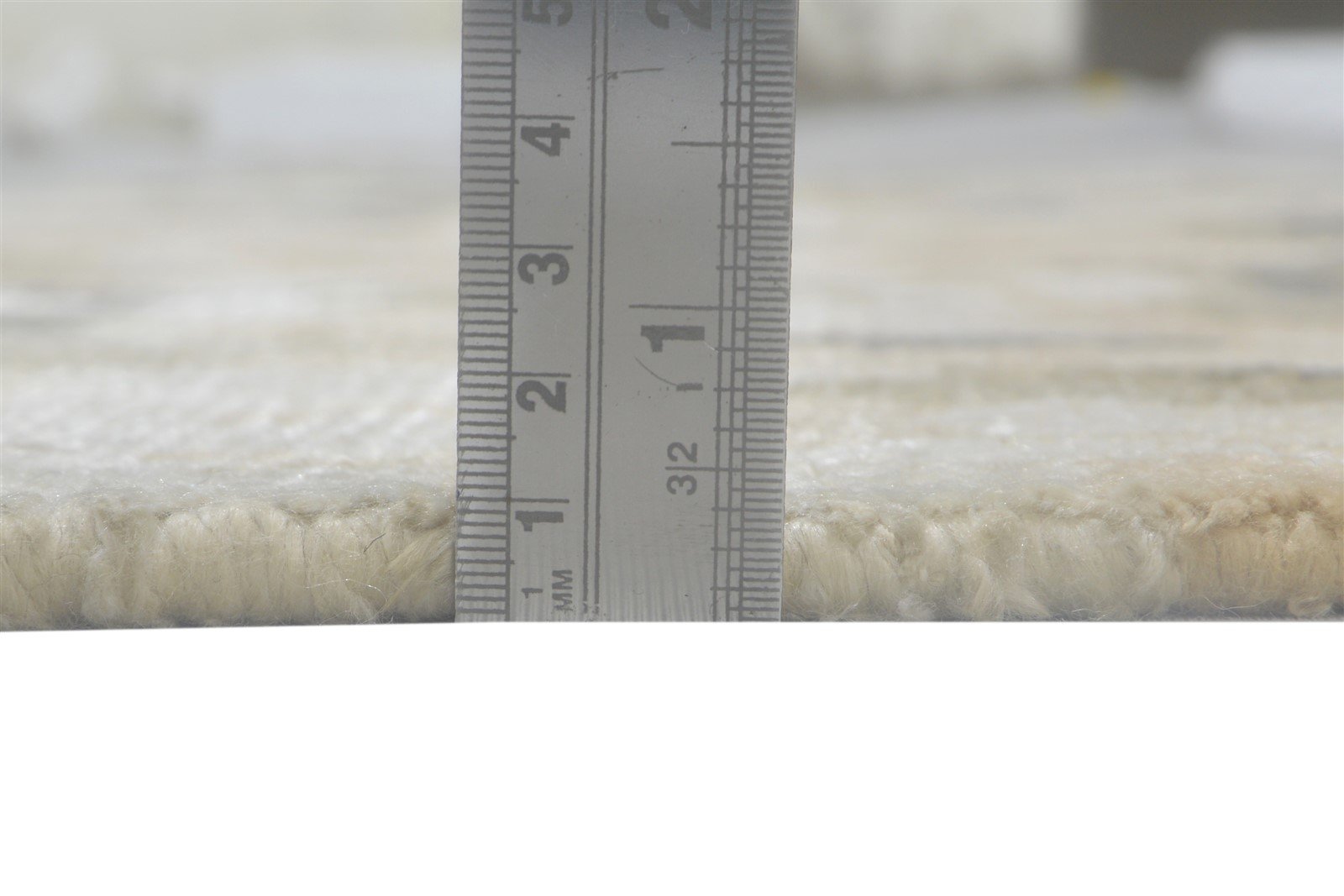 Beilul Silk Beige Rug 5' X 8' Modern Hand Knotted Indian Abstract   7864090755221