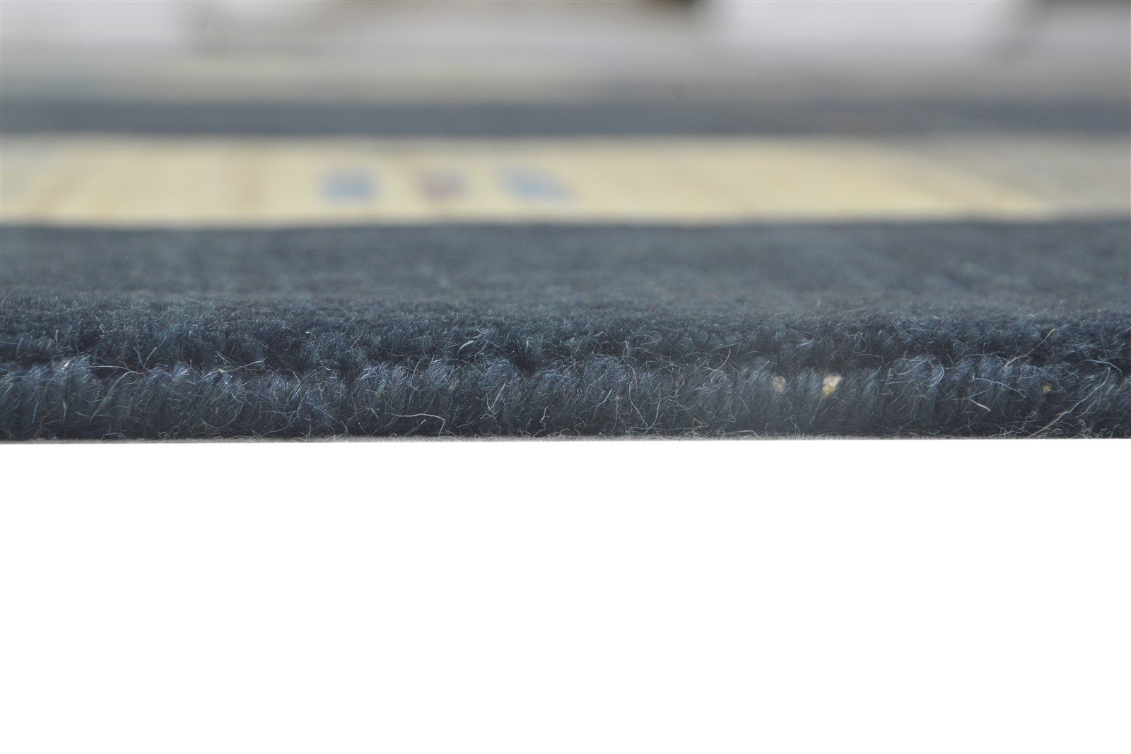 Elinore Black Wool Rug 5' X 7' Persian Hand Woven Gabbeh Southwestern 7864180572309