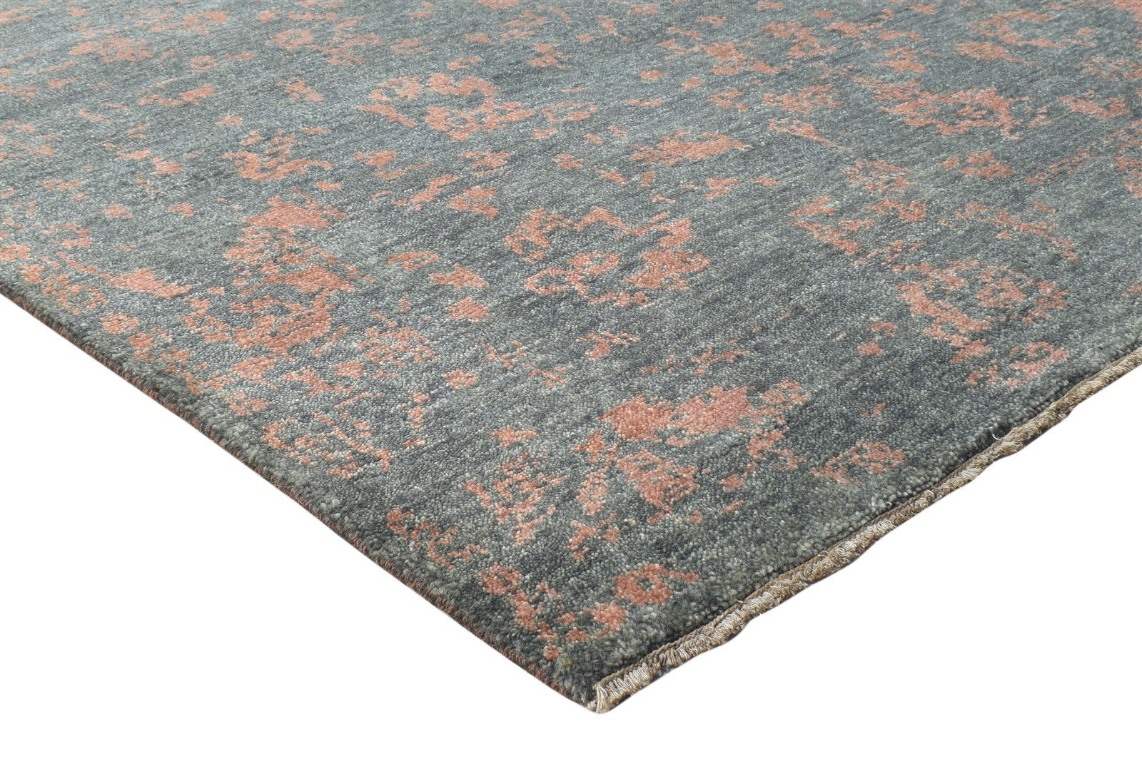 Marnie Black Wool Rug 6' X 8' Modern Hand Knotted American Abstract 7865206964373