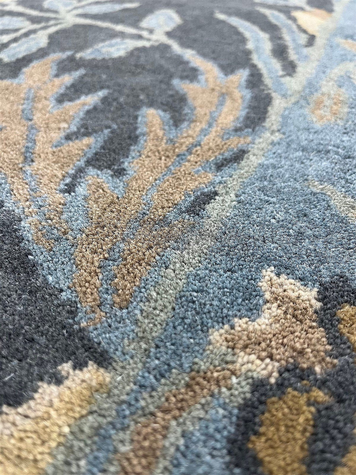 Blue Wool Persian Floral Rug 8633093128341