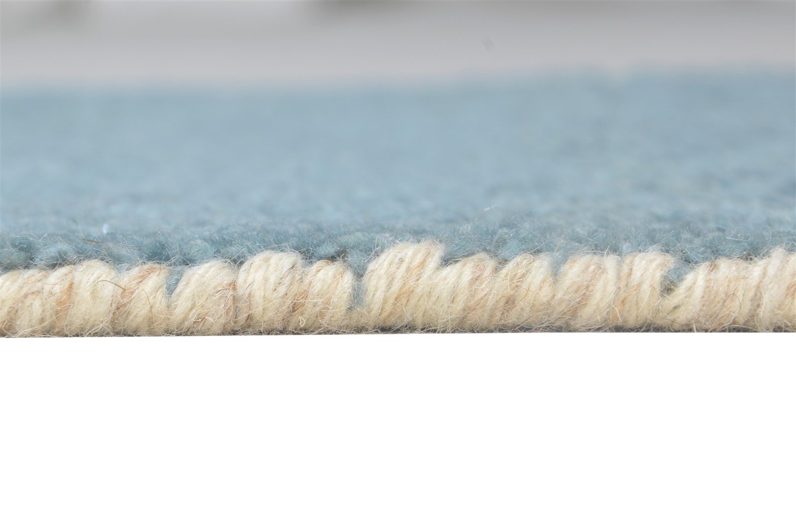 Blue Wool Rug 2' X 3' Modern Hand Knotted Scandinavian Abstract Small Carpet 7865122521237